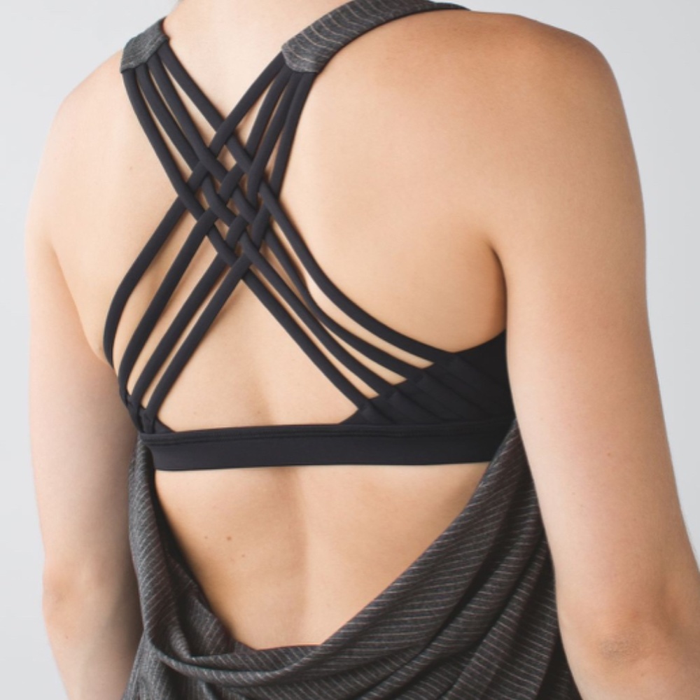 Lululemon Wild Tank Top Heathered Black/Black